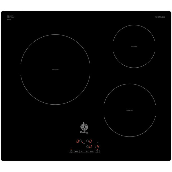 Balay 3EB814ER built-in Electric induction Black hob