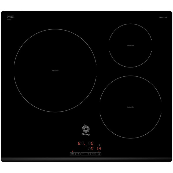 Balay 3EB815LR built-in Electric induction Black hob