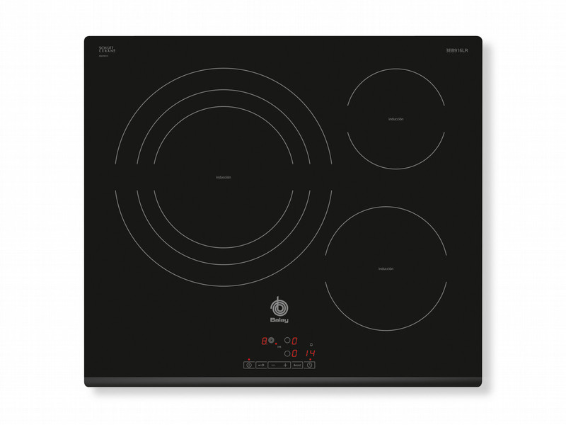 Balay 3EB916LR built-in Induction Black hob