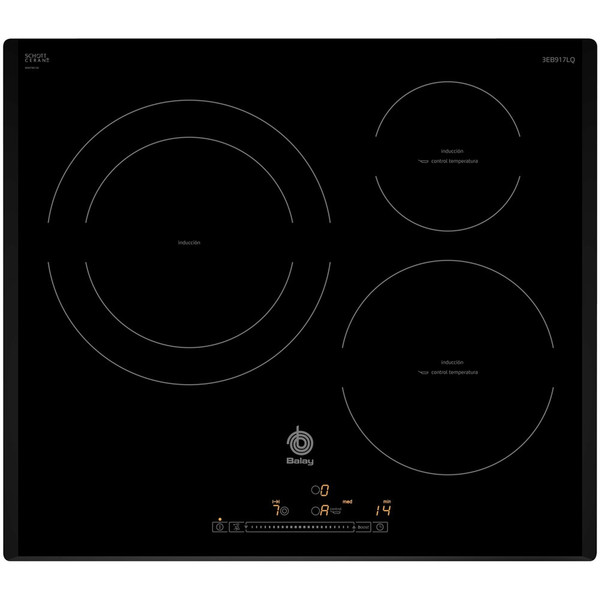 Balay 3EB917LQ built-in Electric induction Black hob