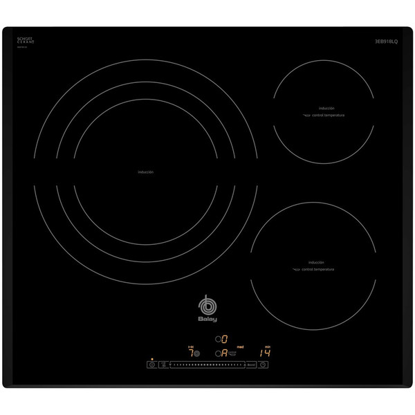 Balay 3EB918LQ Встроенный Electric hob Черный плита