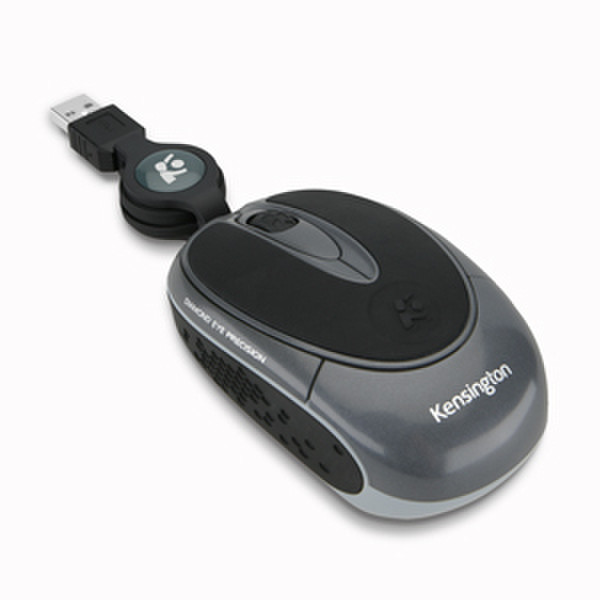 Kensington Ci25m Notebook Optical Mouse USB Оптический Черный компьютерная мышь