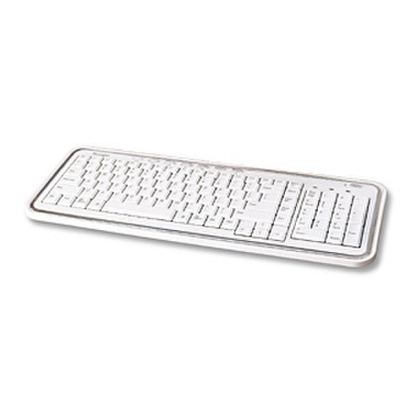 Kensington Slim Type Keyboard USB Белый клавиатура
