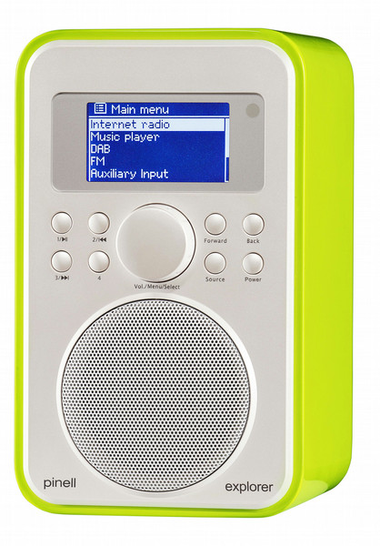 Pinell Explorer Lime Портативный Цифровой Зеленый радиоприемник