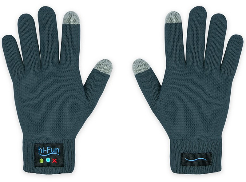 hi-Fun 13298 Grau Baumwolle Touchscreen-Handschuh