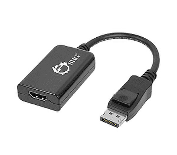 Siig CB-DP0L11-S1 0.18m DisplayPort HDMI Schwarz Videokabel-Adapter