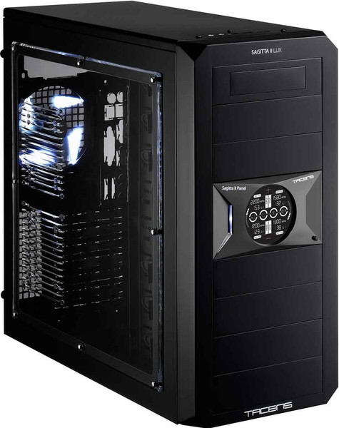 Tacens Sagitta II Lux Midi-Tower Black computer case