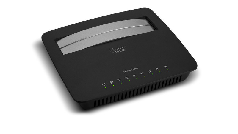 Linksys X3500 Dual-band (2.4 GHz / 5 GHz) Gigabit Ethernet Черный