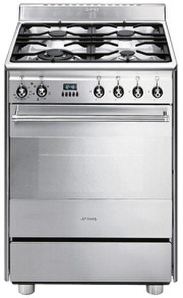 Smeg SNL61MFX5 Freistehend Gaskochfeld Silber Küchenherd