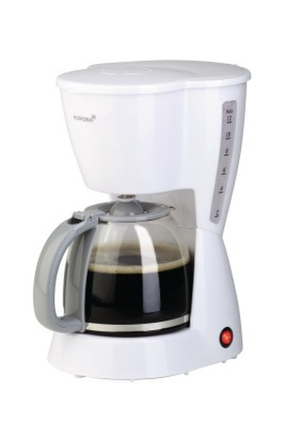 Korona 10101 Drip coffee maker 1.25L 12cups White coffee maker