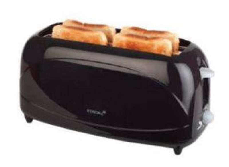 Korona 21040 4slice(s) 1200W Black toaster