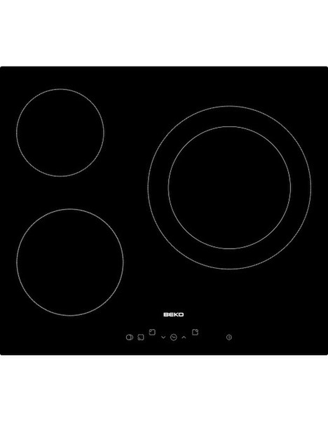 Beko HIC 63401 T built-in Ceramic Black hob