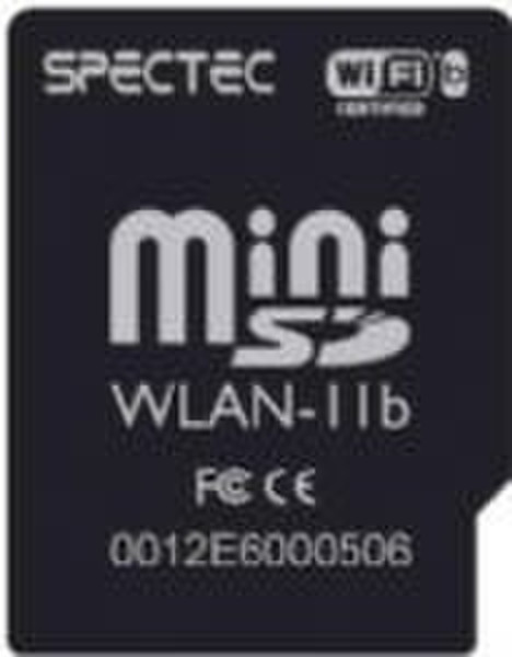 Spectek miniSD WLAN WiFi Card 802.11b miniSDIO 11Mbit/s networking card