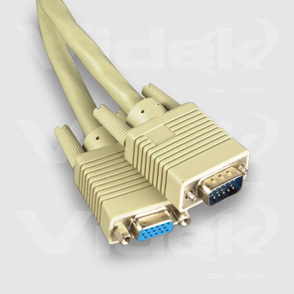 Videk SVGA M to F Coax Monitor Extension Cable 15m 15m VGA (D-Sub) VGA (D-Sub) VGA-Kabel