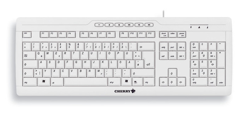 Cherry STREAM XT USB + PS/2 QWERTZ Немецкий Серый клавиатура