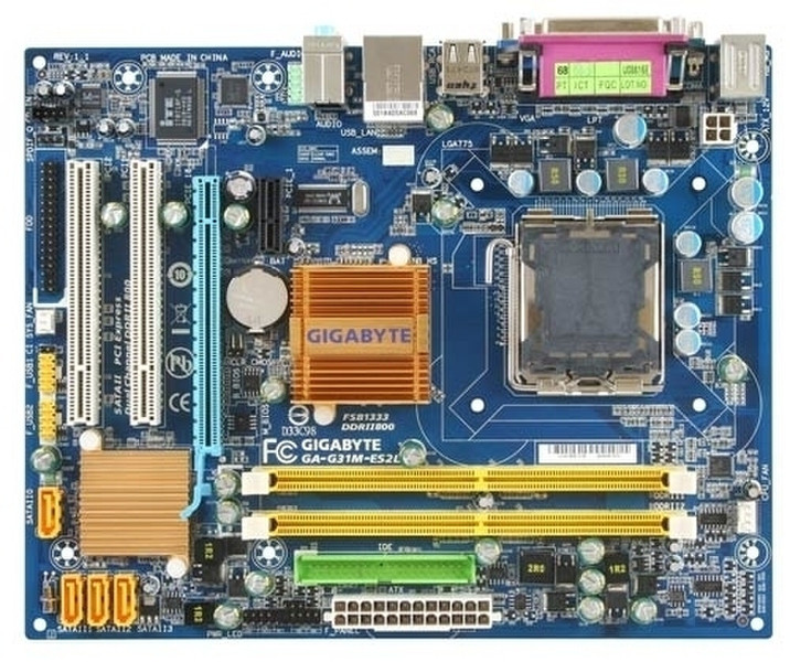 Gigabyte GA-G31M-ES2L Socket T (LGA 775) Micro ATX motherboard