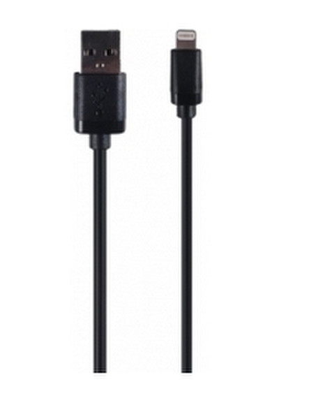 GloboComm G2CABLIGHTUSB 1.8м USB Lightning Черный дата-кабель мобильных телефонов