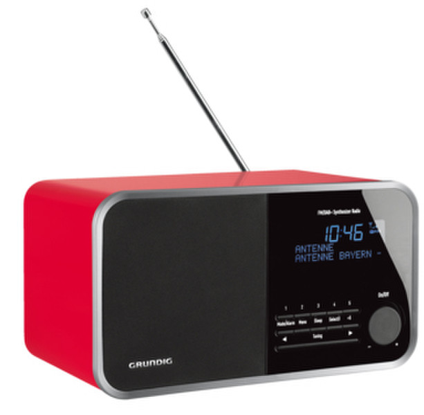 Grundig TR 2200 DAB+ Портативный Красный радиоприемник