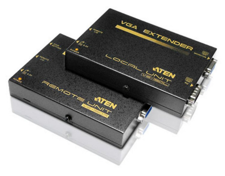 Aten VE150A AV transmitter & receiver Black AV extender