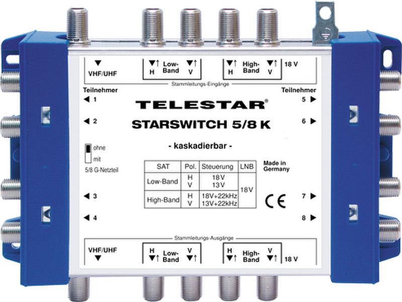 Telestar STARSWITCH 5/8 K Blue,White
