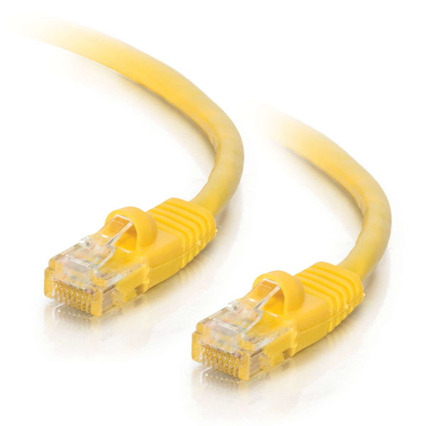 C2G Cat5e, 2ft. 0.6м Cat5e Желтый сетевой кабель