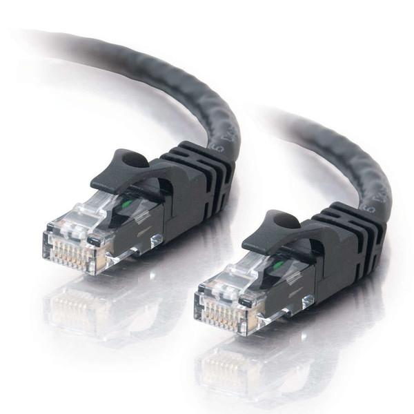 C2G Cat6, 2ft. 0.61м Cat6 U/UTP (UTP) Черный сетевой кабель