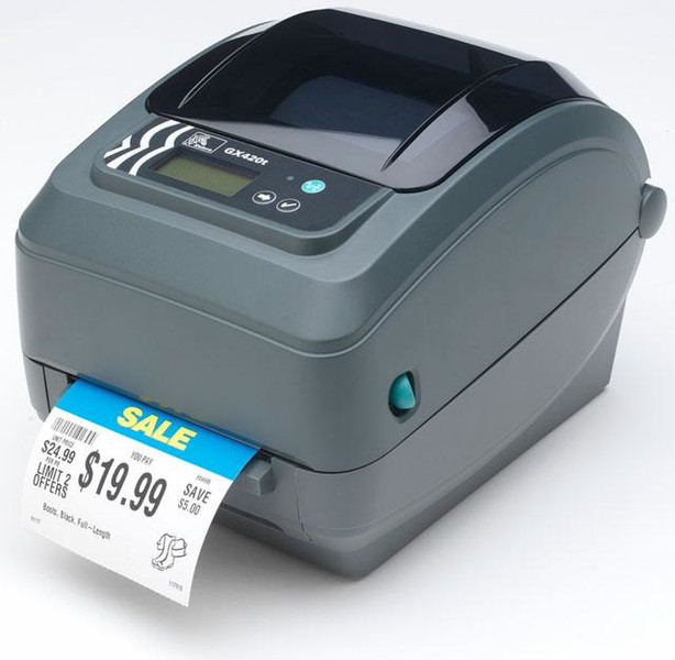 Zebra GX420t Direct thermal / thermal transfer 203 x 203DPI Grey label printer