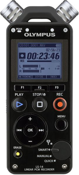 Olympus LS-14 Internal memory & flash card Black dictaphone