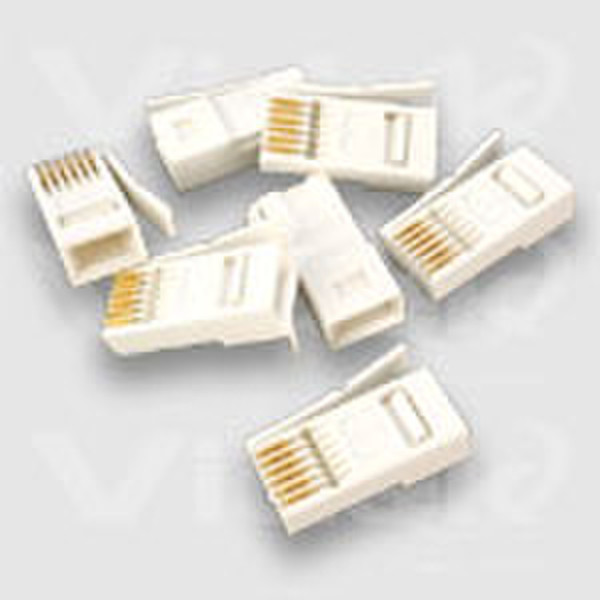 Videk BT431A Plugs 4 Way (10p) White wire connector