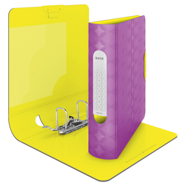 Leitz 180° Active Retro Chic Lever Arch File Violet,Yellow ring binder