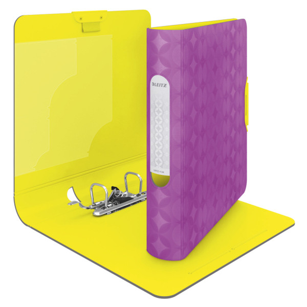 Leitz 180° Active Retro Chic Lever Arch File 1134 Violet,Yellow ring binder