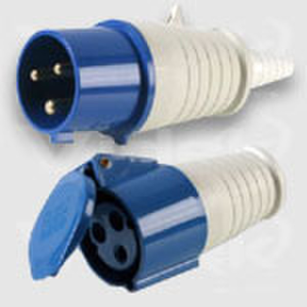 Videk IEC 309 IP44 16Amp Commando Plug / Socket - 3M IEC 309 IP44 cable interface/gender adapter