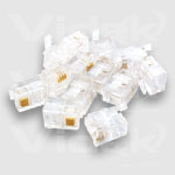 Videk MMJ 6 Way Crimp Plug - (50 p.) MMJ Weiß Drahtverbinder