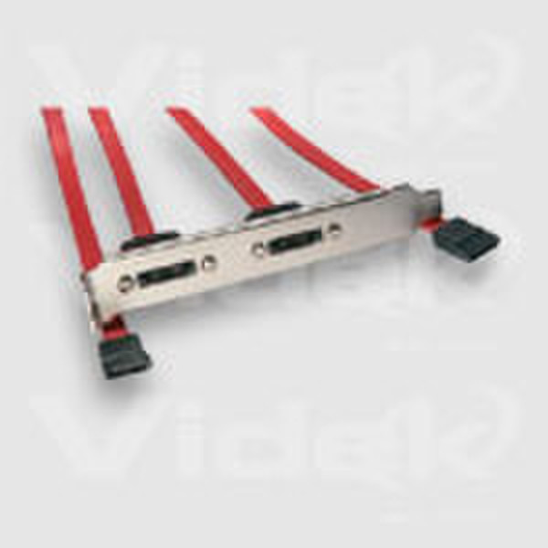 Videk Dual eSATA Internal to External PCI Cards 0.75m eSATA SATA Rot SATA-Kabel