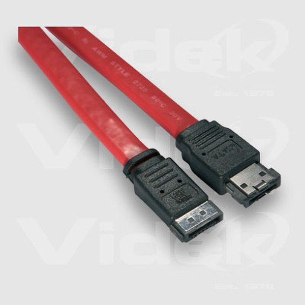 Videk eSATA Male to SATA Male External Cable 2m 2m Rot SATA-Kabel