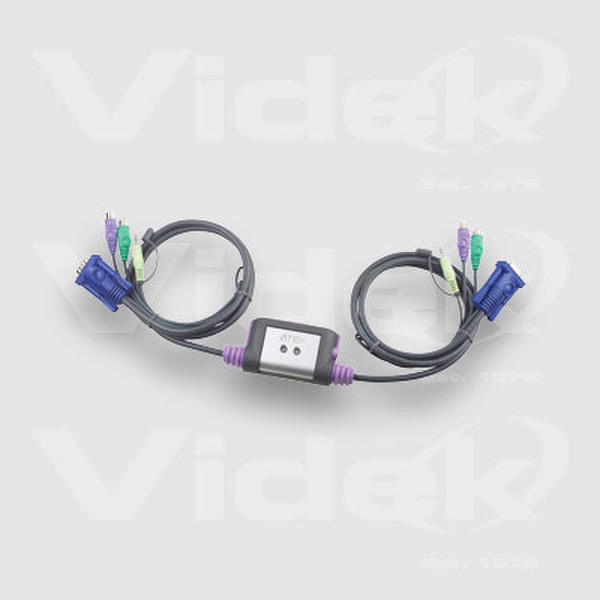 Videk CS62A 2 Port Mini KVM+Audio Switch KVM переключатель