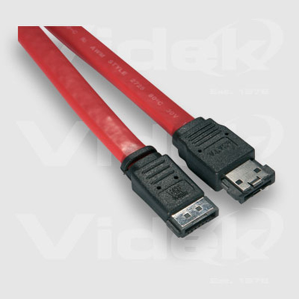 Videk eSATA Male to SATA Male External Cable 0.5m 0.5m Rot SATA-Kabel