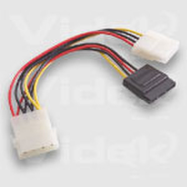 Videk Serial ATA Power Splitter Cable 0.2m Transparent USB Kabel