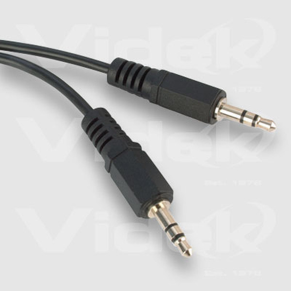 Videk 3.5mm Plug to 3.5mm Plug Stereo 1.2Mtr 1.2м 3.5mm 3.5mm Черный аудио кабель