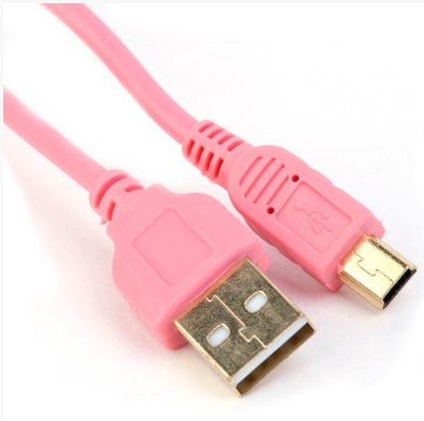 Energy Sistem USB A-B mini 1.2m 1.2м USB A Mini-USB B Розовый