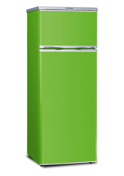 Severin KS 9785 freestanding 166L 46L A+ Green fridge-freezer