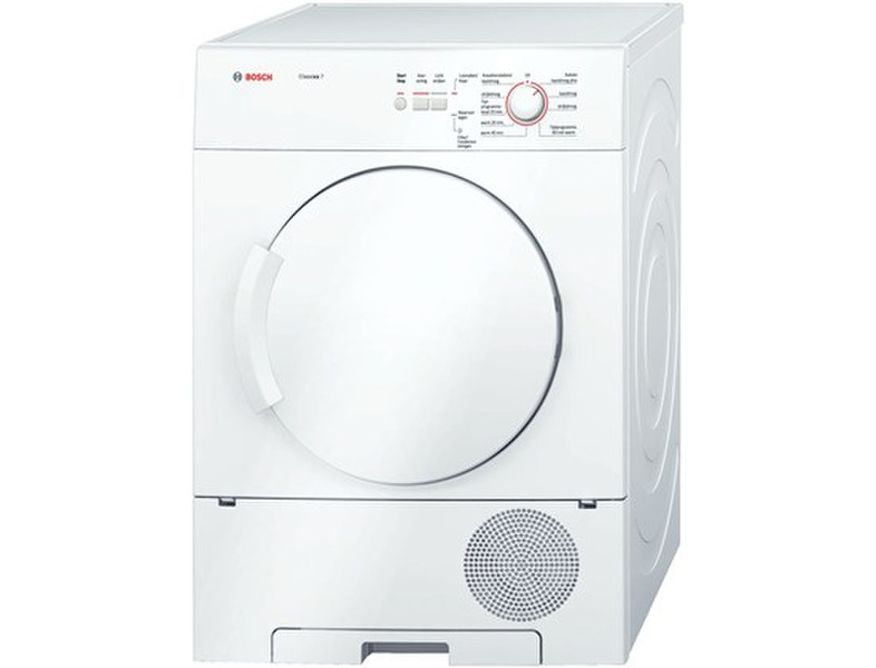 Bosch WTC84102 Freistehend Frontlader 7kg B Weiß Wäschetrockner