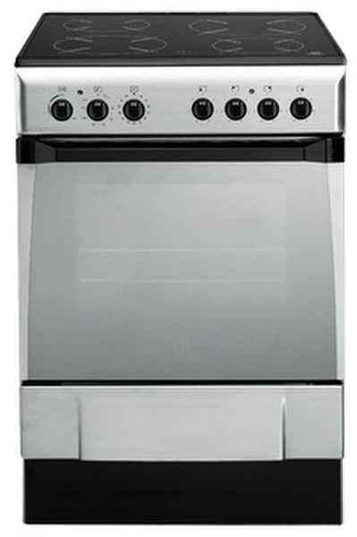 Indesit IS60C1X Freistehend Gas hob A Schwarz, Edelstahl Küchenherd