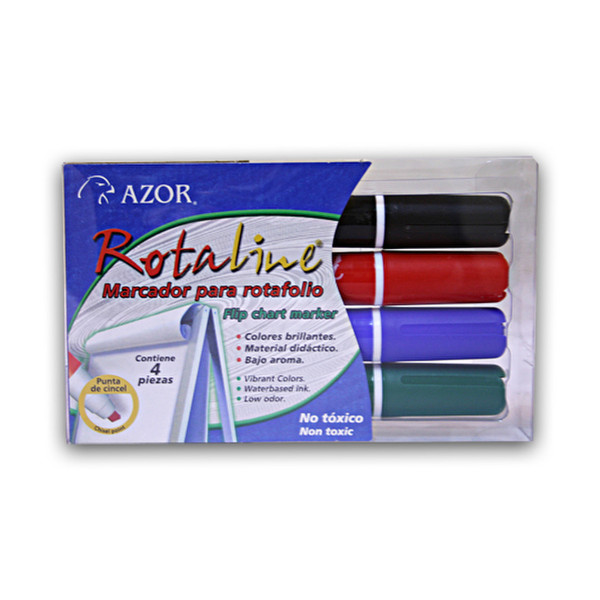 Azor 301.21 Black,Blue,Green,Red 4pc(s) marker
