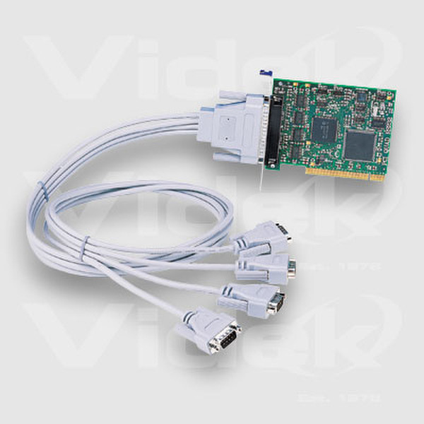Videk PCI RS232 - Cabled Multi Port Card 0.25m White USB cable