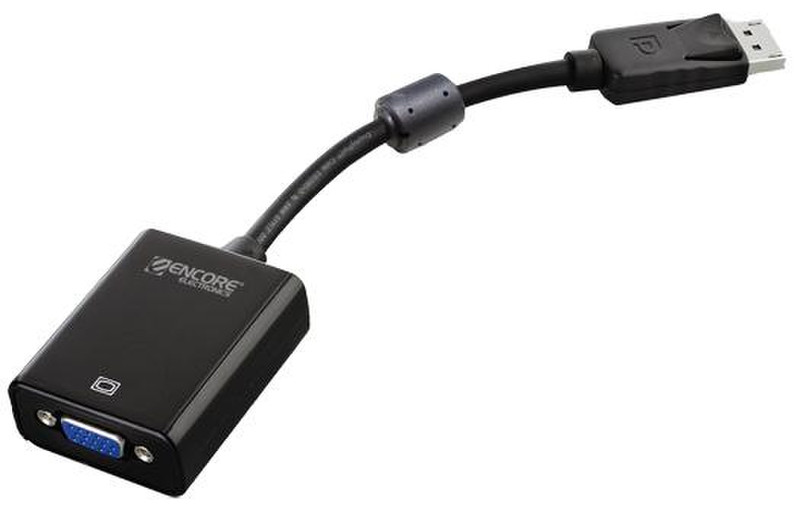 ENCORE DisplayPort/VGA 0.15m DisplayPort VGA (D-Sub) Schwarz Videokabel-Adapter