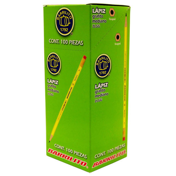Barrilito 7501214968450 100шт графитовый карандаш