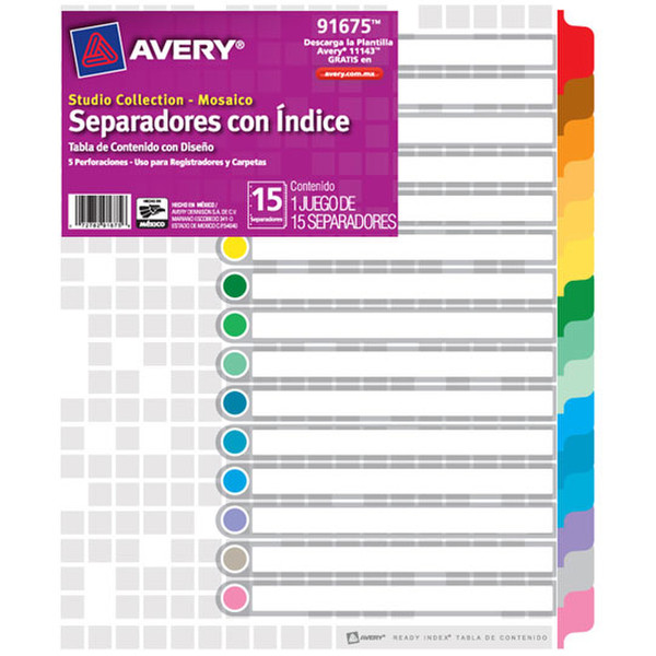 Avery 91675 bookmark