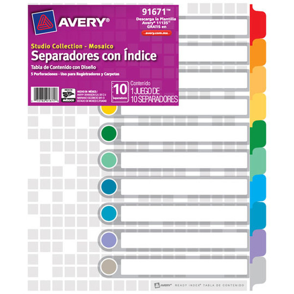 Avery 91671 bookmark