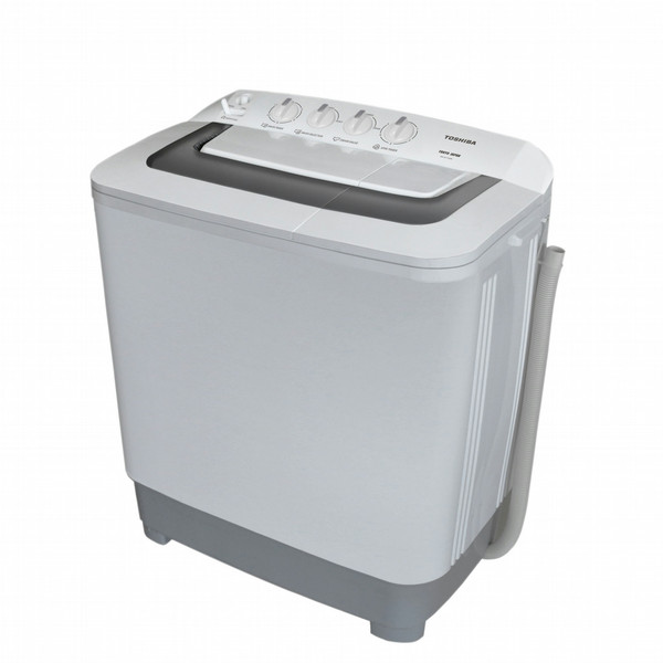 Toshiba VH-A1100KM Freistehend Toplader 10kg Grau, Weiß Waschmaschine